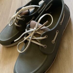 CROCS Olive Boat Shoes